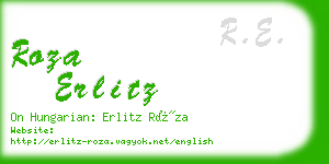roza erlitz business card